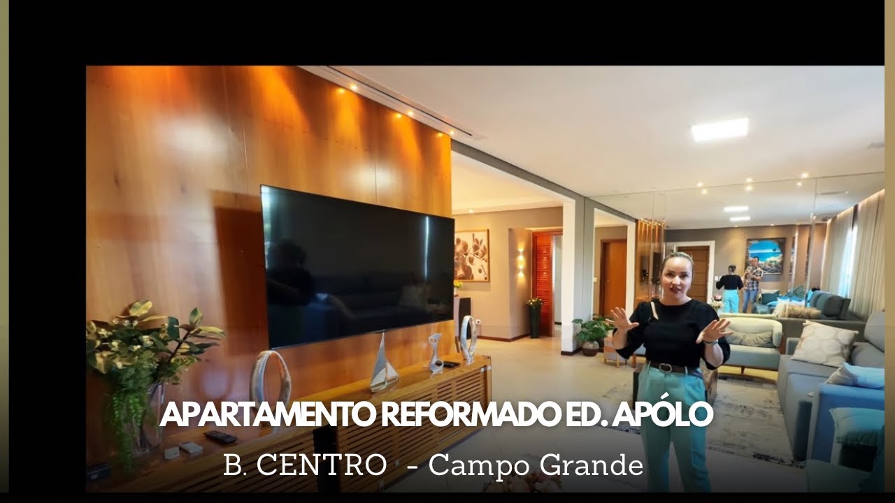 APARTAMENTO REFORMADO 02 VAGAS DE GARAGEM CENTRO DE CAMPO GRANDE MS EDIFÍCIO APÓLO 