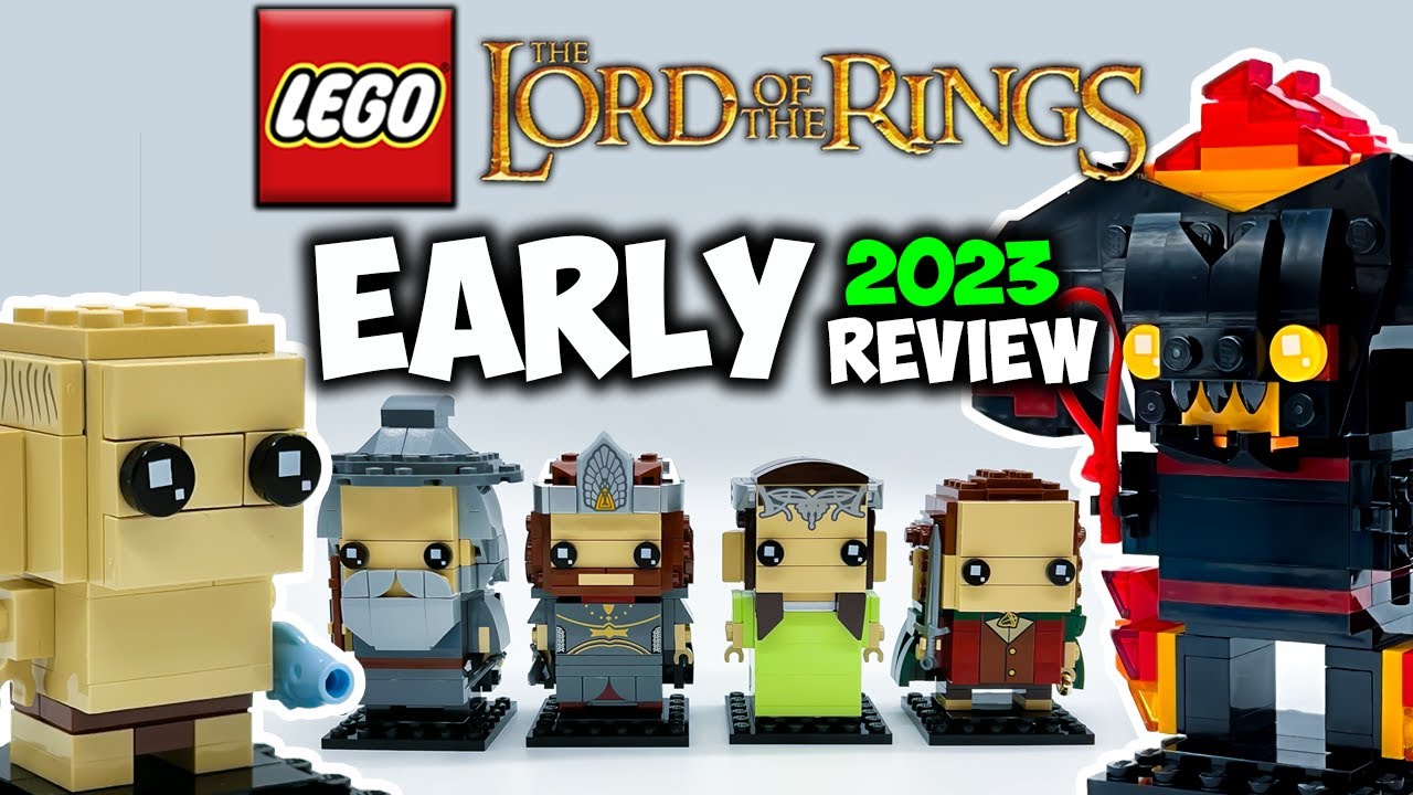 LEGO Lord of the Rings Brickheadz EARLY 2023 Review! Sets 40630, 40631, and 40632