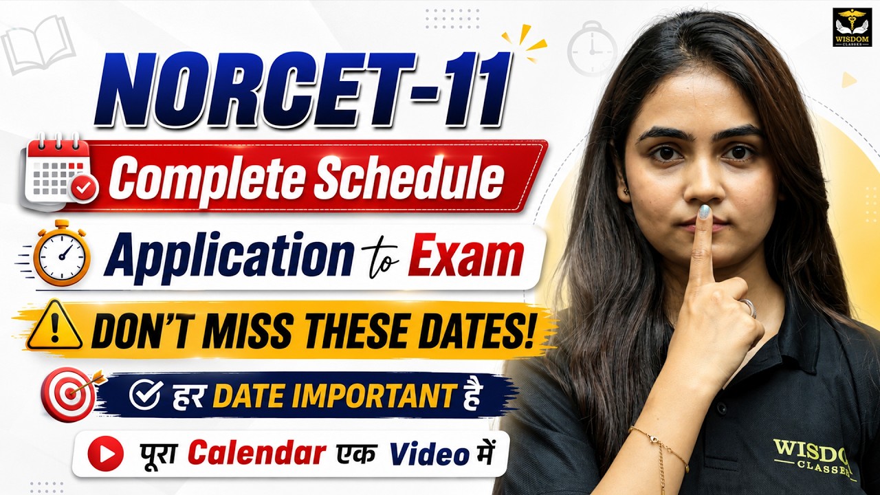 AIIMS NORCET 11 Complete Calendar 2026 | Application to Exam Schedule | Wisdom Nursing Classes