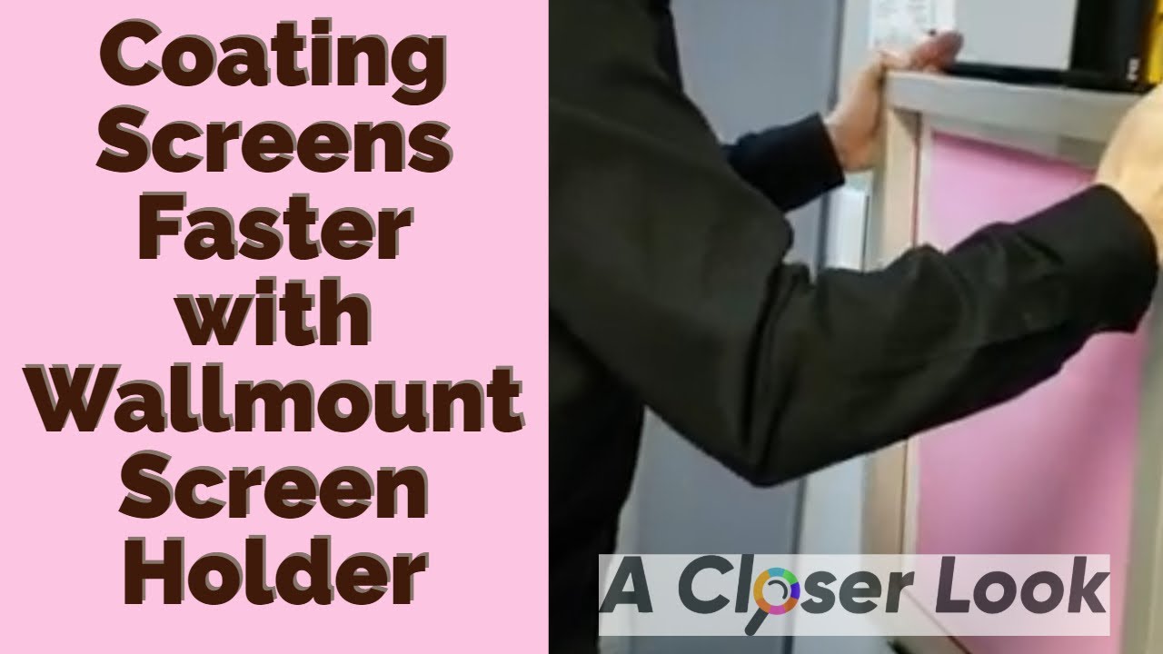 K.I.S.S. How to coat a screen using vastex wall mount screen holder for screenprinting