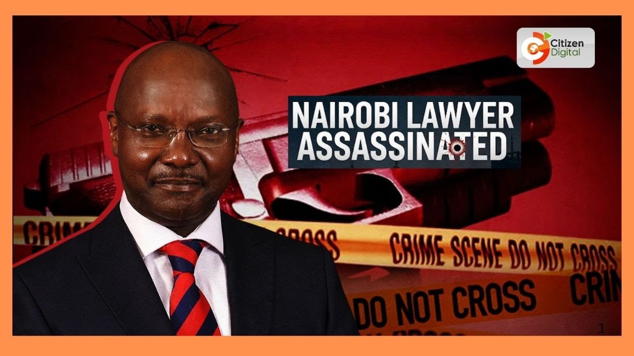Prominent lawyer Kyalo Mbobu shot dead by a gunman on a motorcycle along Magadi Road