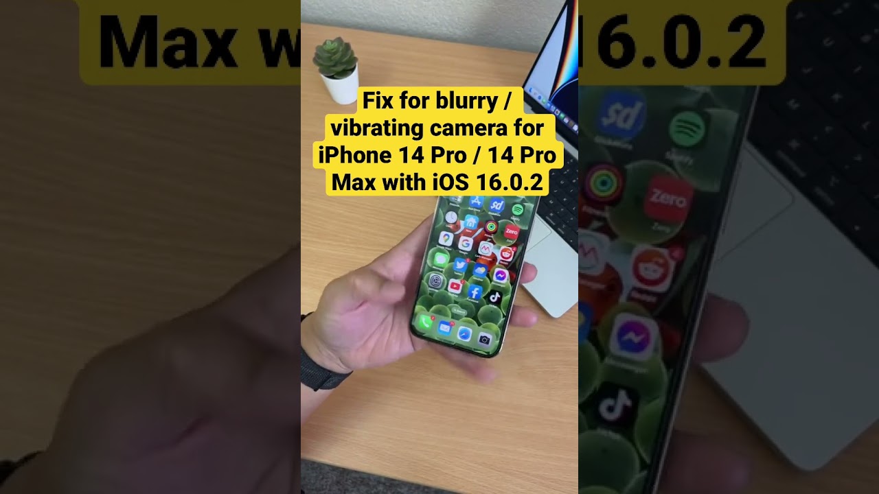 Fix for blurry or vibrating camera on iPhone 14 Pro / 14 Pro Max wit iOS 16.0.2 #apple #ios16