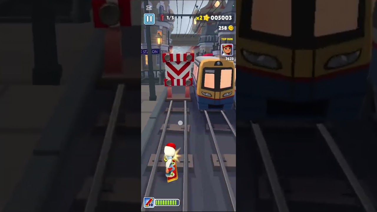 Subway surf 🚇 first time game play 🥇🎮#gaming #mobilegame #new #youtubeshorts  #subwaysuffer  