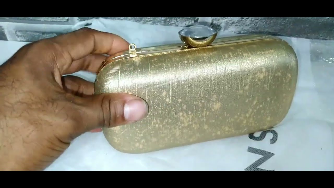 COMO FAZER PINTURA DE BOLSA DE MÃO Dourado