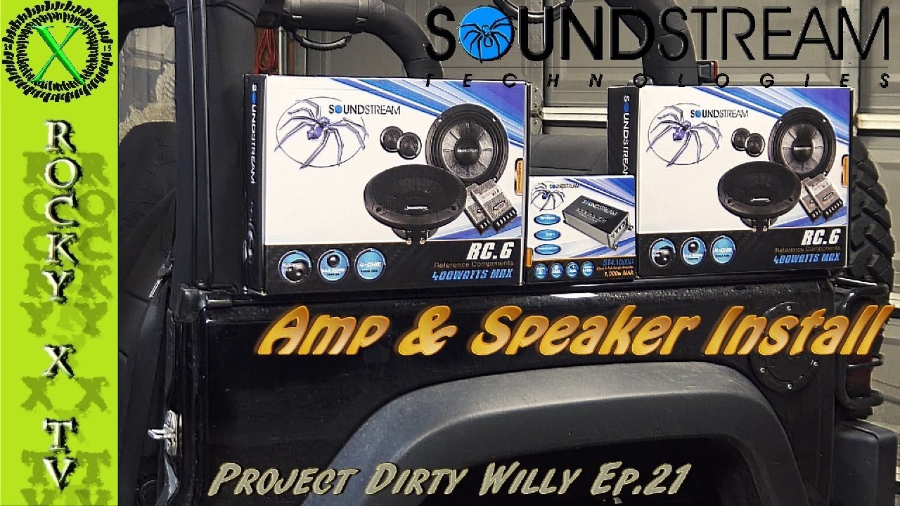 Установка усилителя и компонентной акустики Jeep JK, проект Dirty Willy, эпизод 21