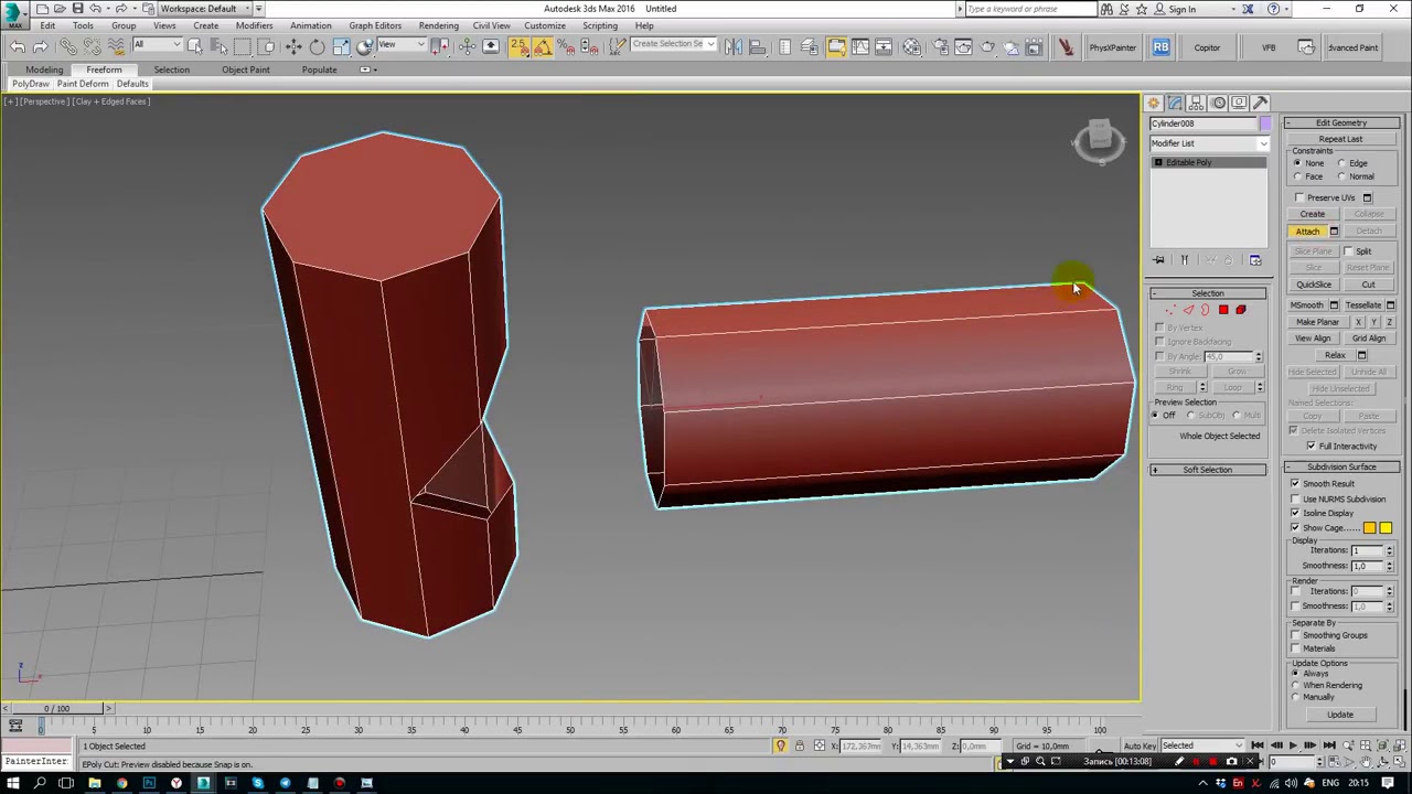 3D Max. Моделлинг смесителя. Faucet Modeling. (Артем Куприяненко, CG Incubator Academy)
