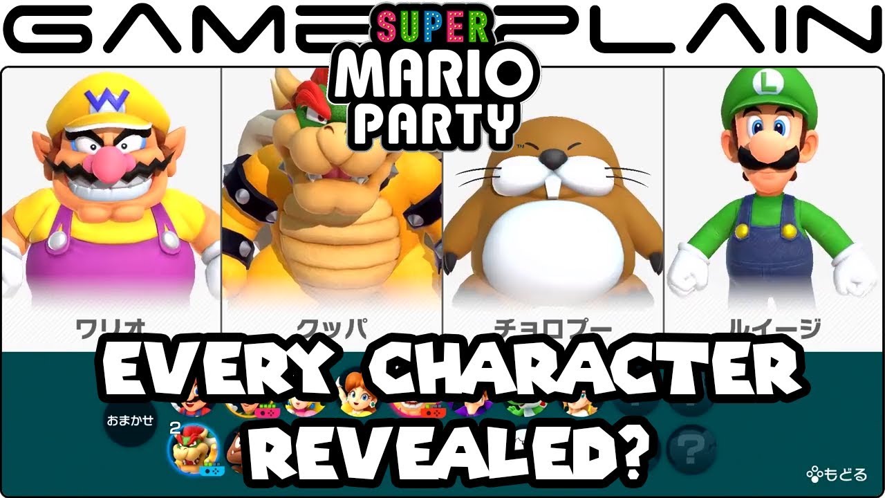 Super Mario Party - Every Character Revealed?! (Including Unlockable Characters!)