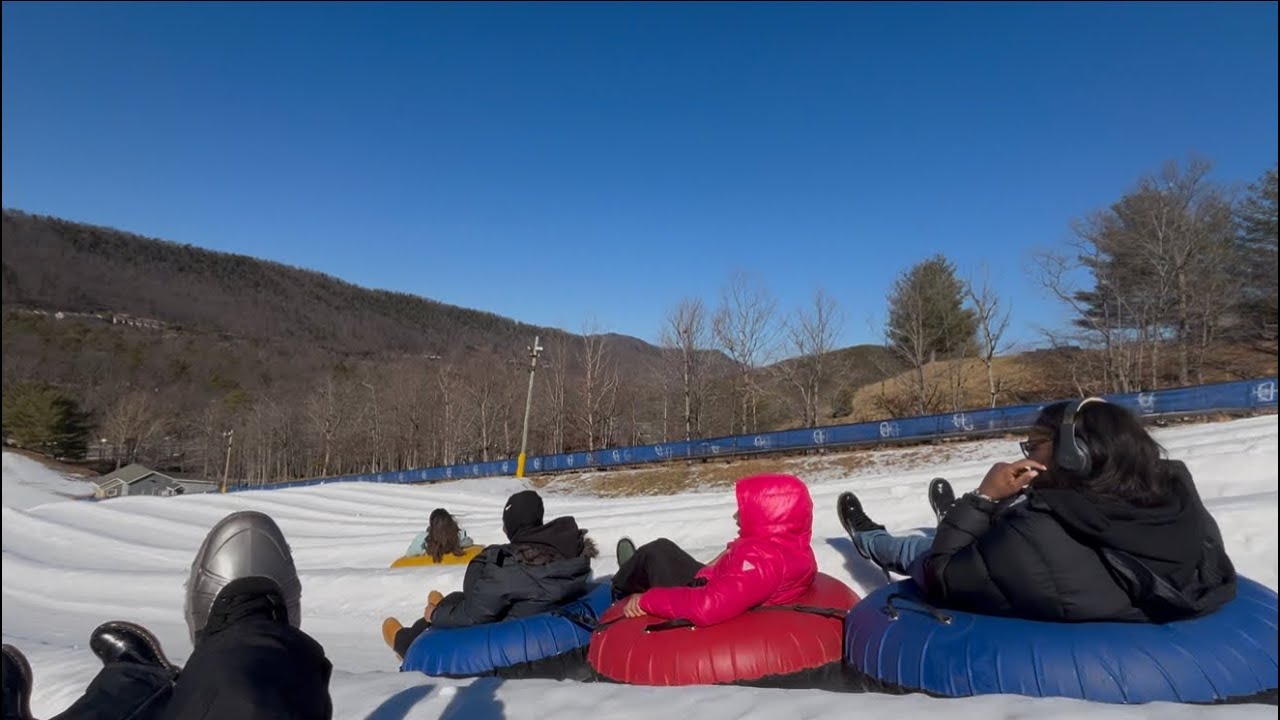 We went “SNOW TUBING” for the first time…