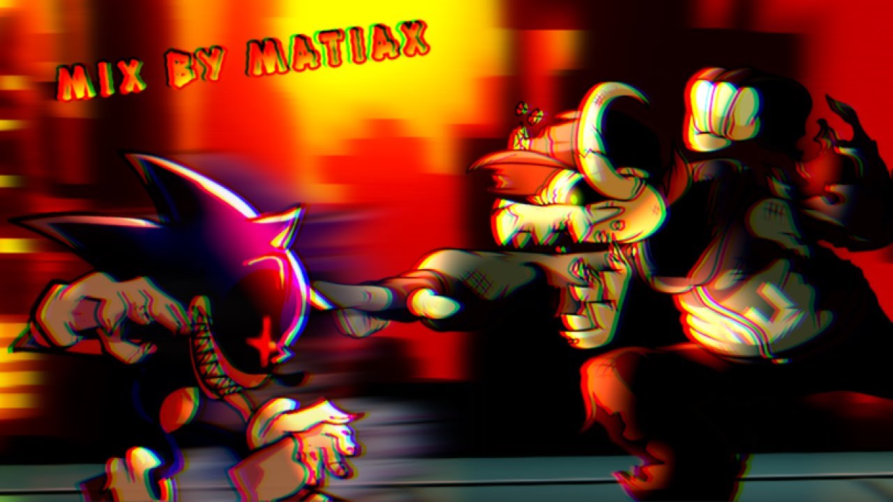 [FNF Mashup] Sonic.EXE Vs Tabi - You Can't Run x Genocide