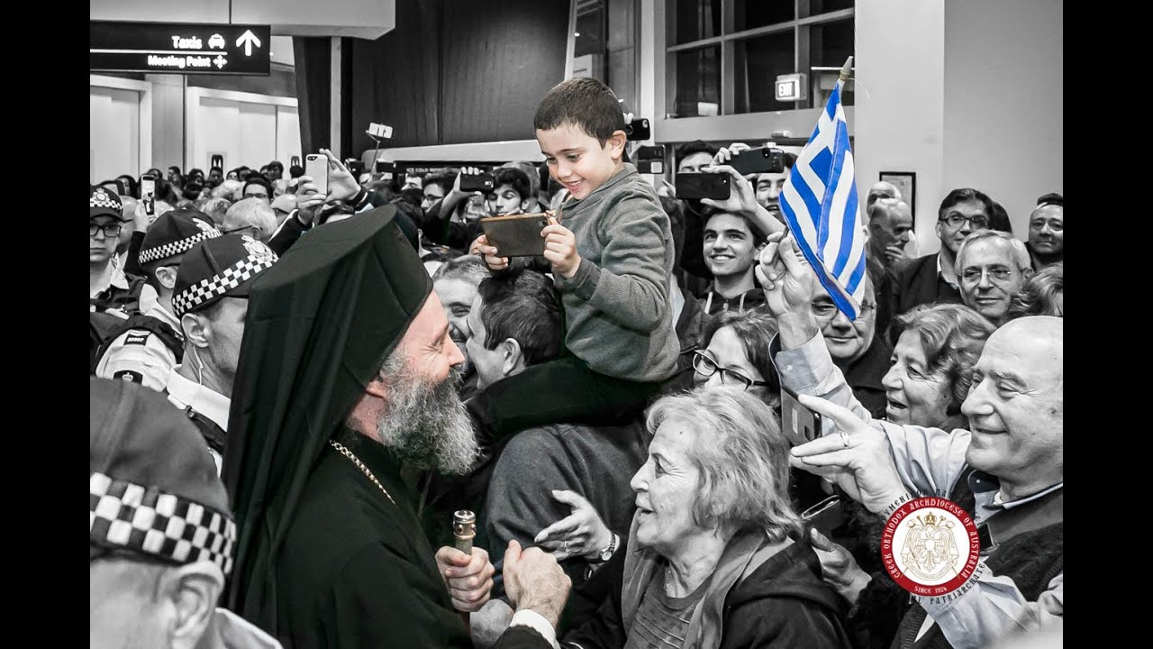 Αrrival of His Eminence Archbishop Makarios of Australia at Sydney International Airport 18.06.2019