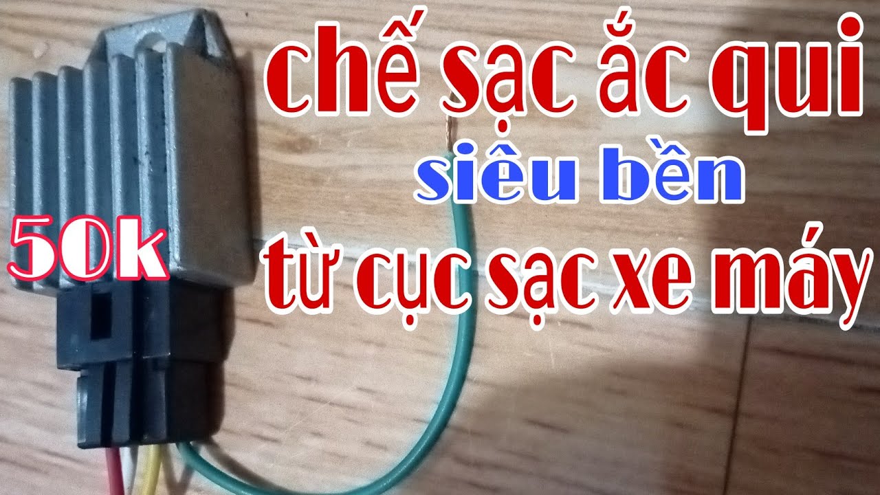 Chế bộ sạc ắc qui 12v siêu bền, siêu gọn nhẹ.