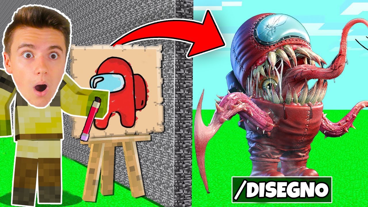 CIÒ CHE DISEGNO DIVENTA REALTÀ PER BARARE CONTRO MAX RANDOM NELLE BUILD BATTLE SU MINECRAFT ITA!