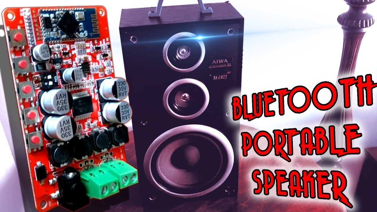 Cheap bluetooth portable speaker DIY  100W