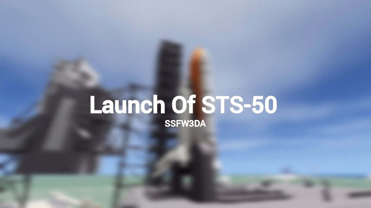 Launch Of STS-50 (SSFW3DA)