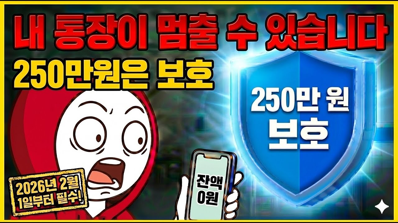 2026년 2월 1일부터 바뀝니다 │ 통장에 ‘이 보호막’ 없으면 손해입니다”