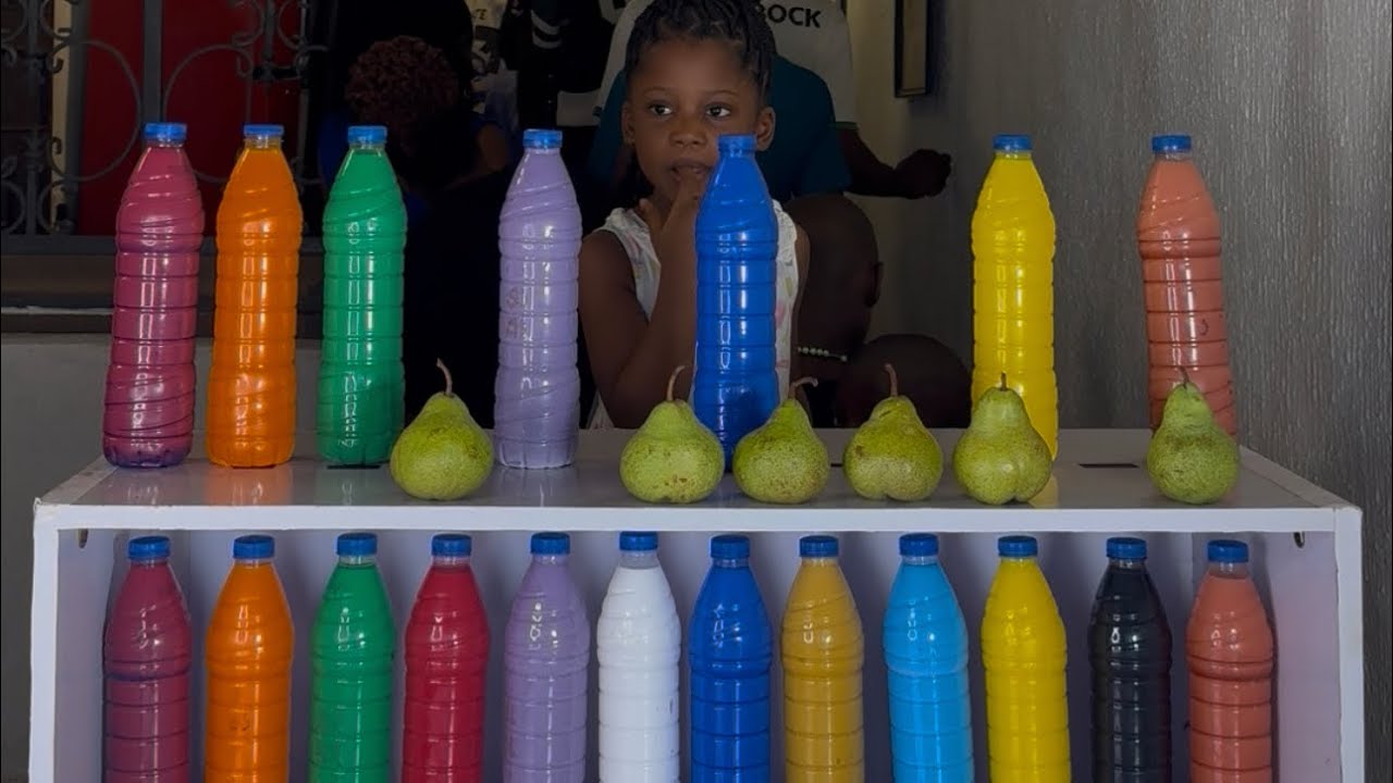HOW TO MATCH THIS VERY FUNNY & ENTERTAINING 12 BOTTLE  COLOR CHALLENGE - BEST FAMILY GAME SHOW 