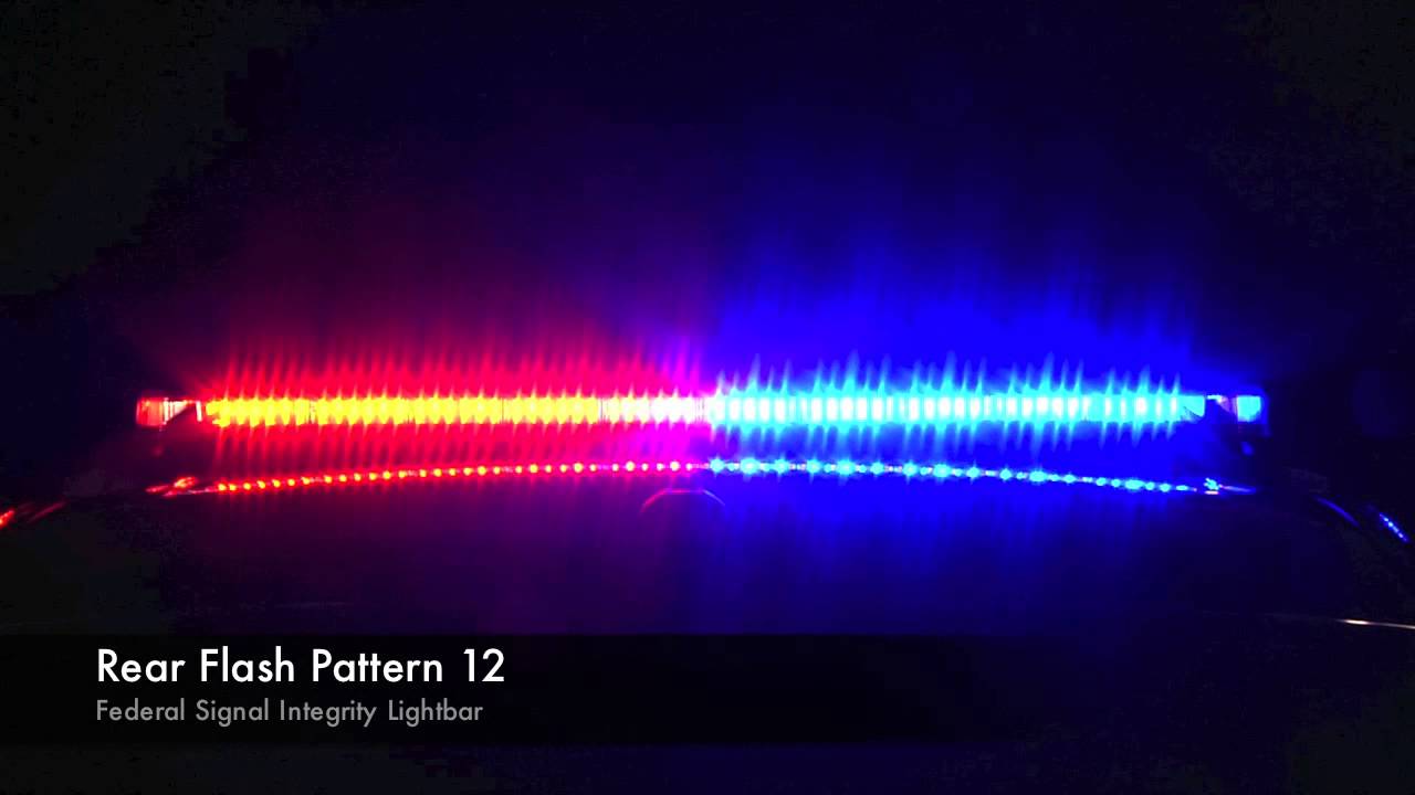 Federal Signal Integrity Lightbar Flash Patterns