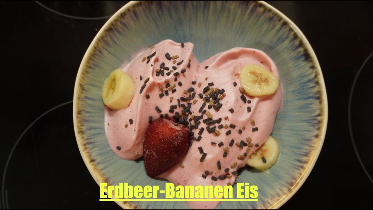 Erdbeereis Mit Banane aus dem Thermomix