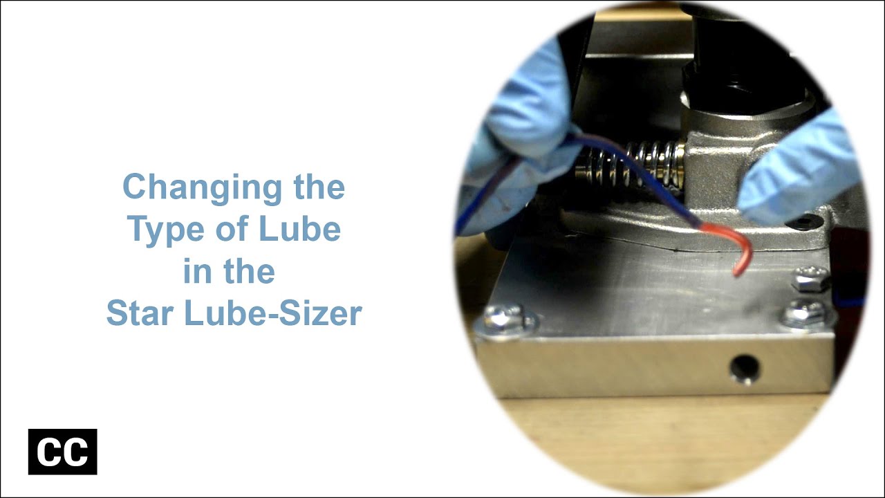 Star Lube-Sizer – Changing Type of Lube