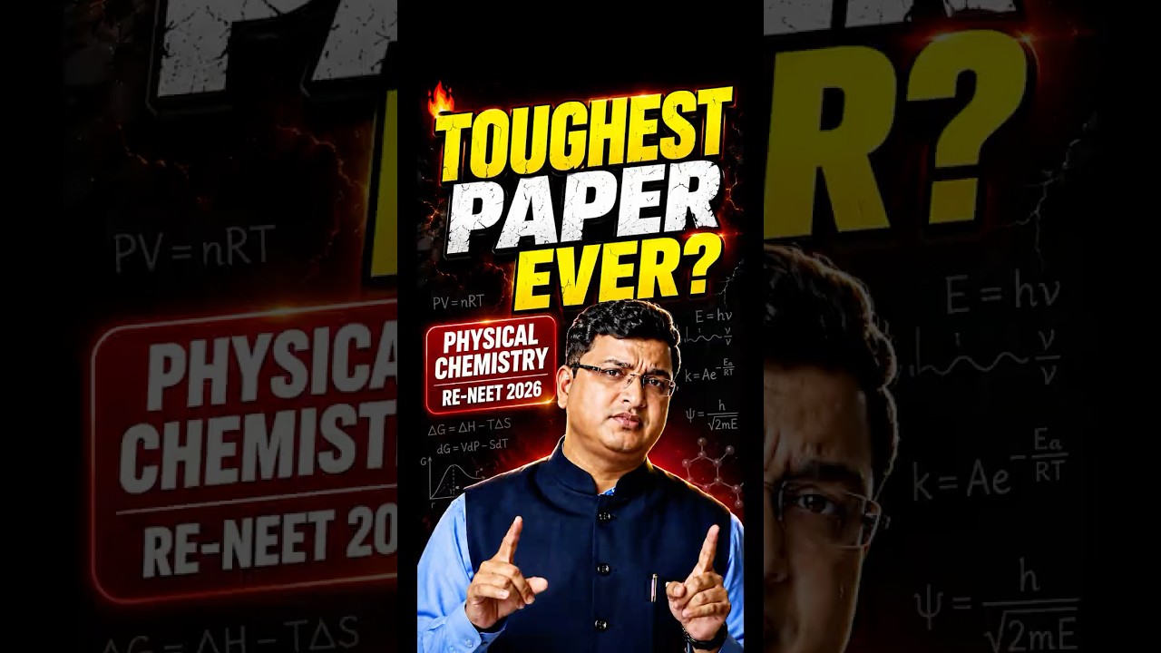 Toughest PAPER IN HISTORY?😱 || Chemistry RE-NEET #nvsir #neet #shorts