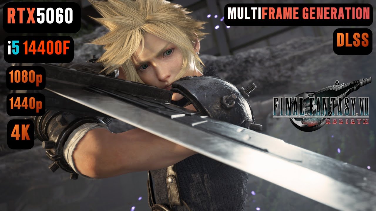 RTX 5060 Final Fantasy VII Rebirth FPS TEST | RTX 5060 & i5 14400F Benchmark