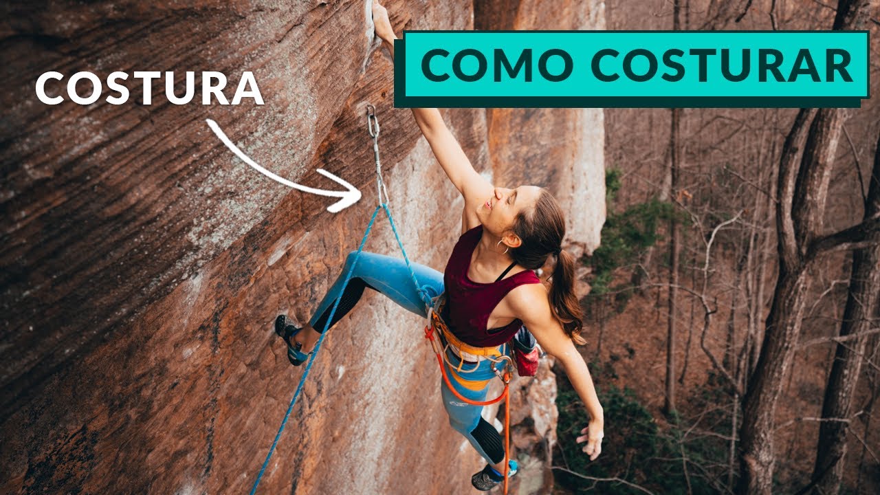 Como COSTURAR na escalada GUIADA