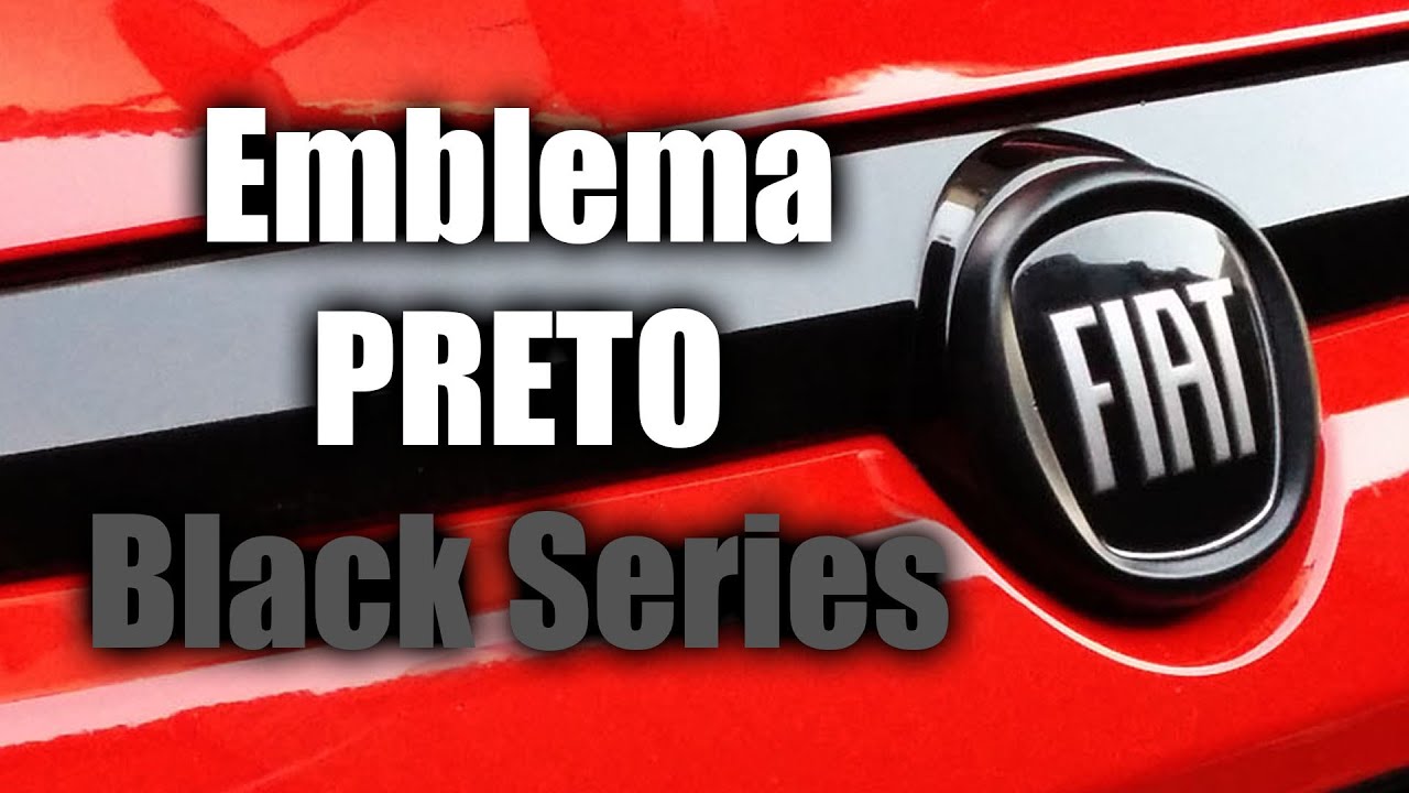 Pintando o emblema Fiat de preto