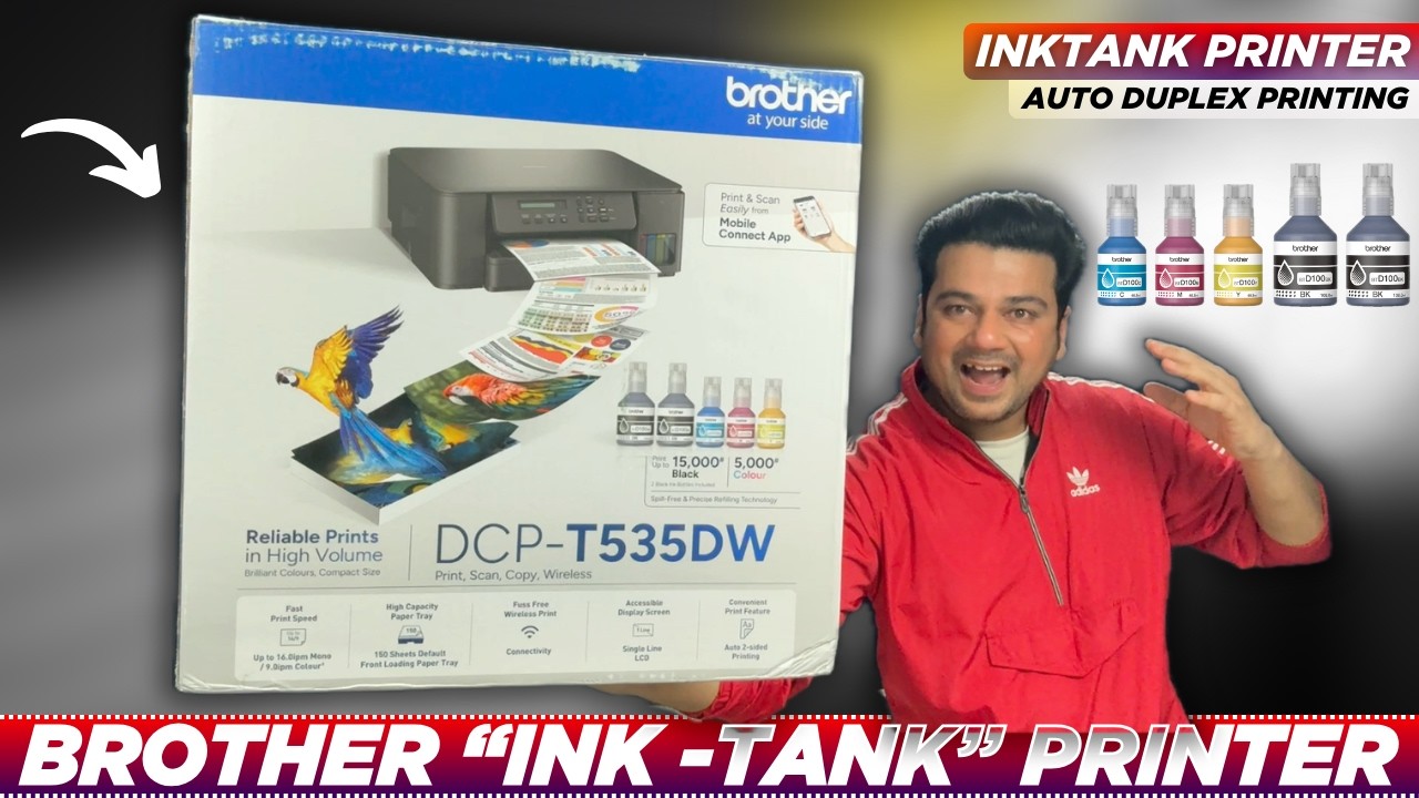 Brother DCP-T535DW Ink Tank Printer for Home & Offfice | Best INK TANK Printer