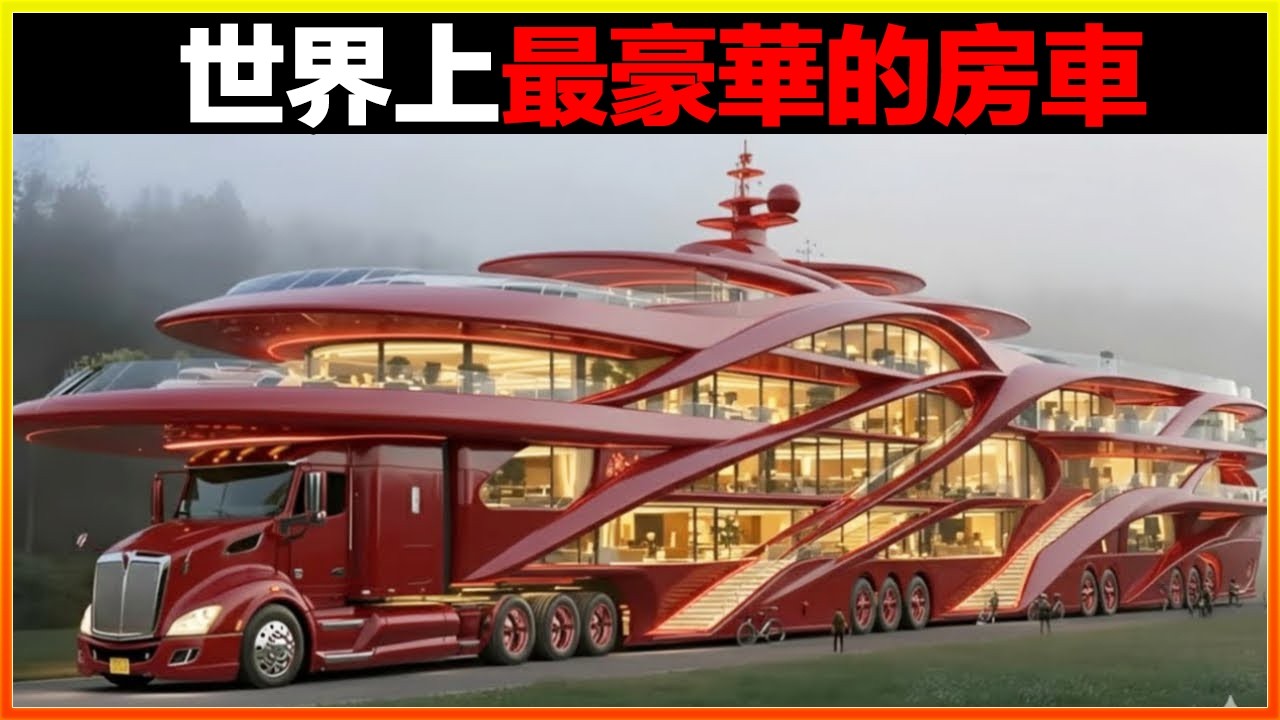 這輛房車能像變形金剛一樣，變成五層小樓，它的存在徹底顛覆了你的認知！15個世界上最奇特的房車。