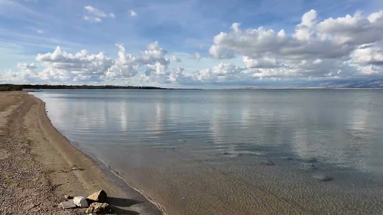 Zdrijac Beach in Nin, Croatia 2024 - Walking Tour POV
