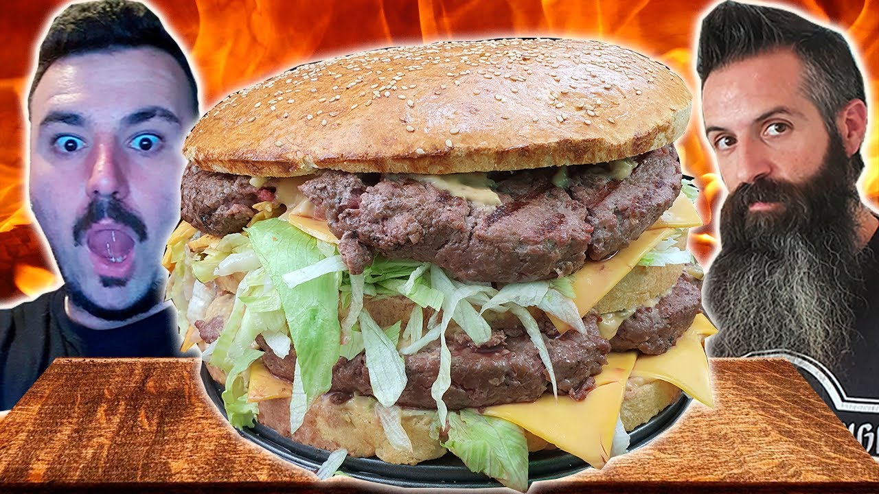 Big Mac de 5kg!!! SI NO ME LO COMO ME BEBO UN CHUPITO DE BOVRIL! - El Pirata VS Joe Burgerchallenge
