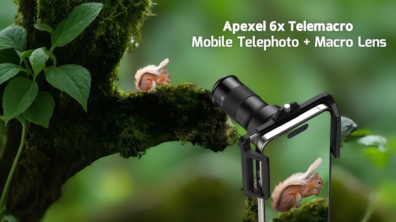 Apexel Telemacro 6x Zoom Telephoto & Macro Lens