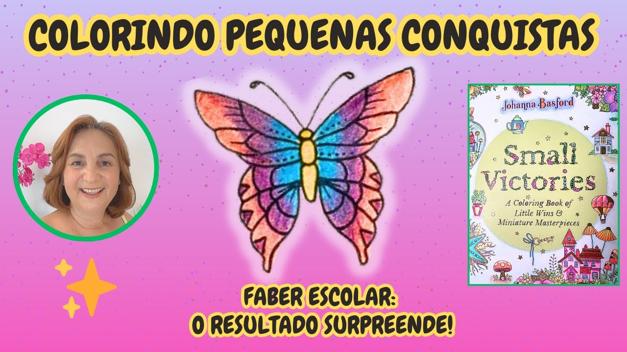 Colorindo Small Victories da Johanna Basford ✨ Lindo Resultado com Lápis Faber Castell Escolar 🎨