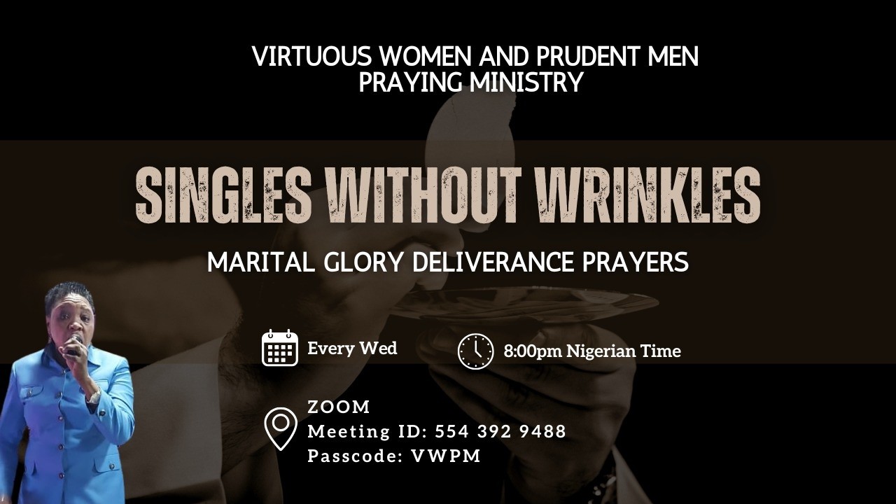 Singles Deliverance Program Tagged No More Shame, No More Reproach - February 12, 2026.