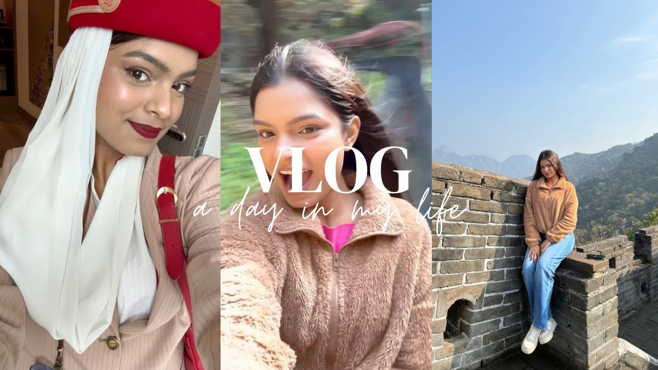 A day in the LIFE of an EMIRATES Cabin Crew✈️ | Crew Tour | 24 hours in CHINA 🇨🇳 Vlog