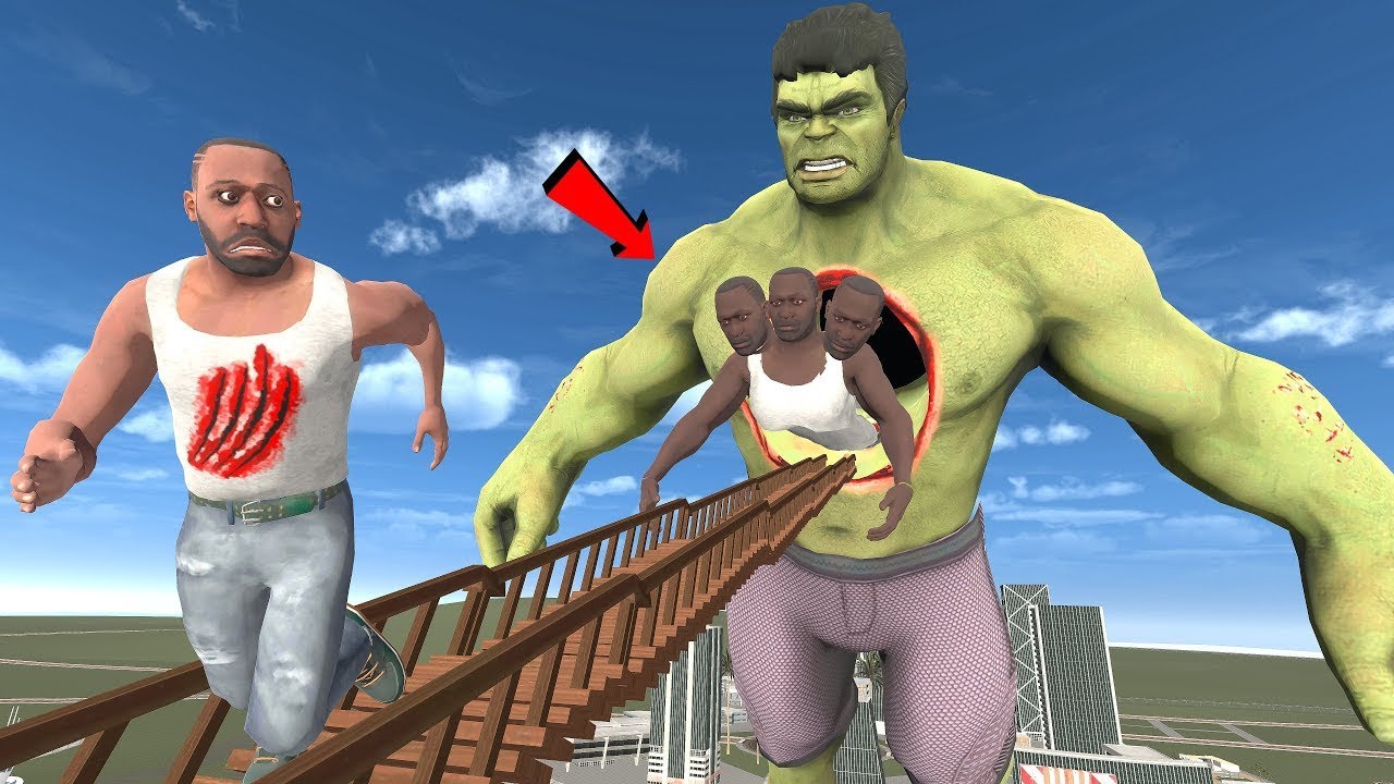 Franklin Found Deepest Hole In Hulk Chest In Indian Bike Driving 3d