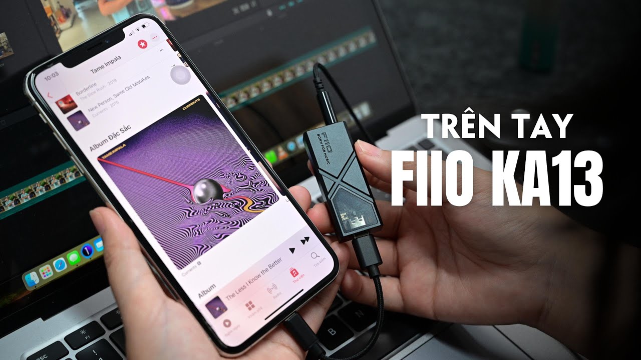 Portable DAC/amp FiiO KA13: chân ái của Sennheiser IE 100 Pro, âm thanh trong trẻo, không chói.