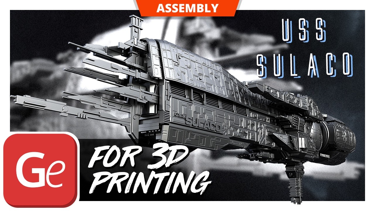 USS Sulaco 3D Printing Model | Assembly by Gambody