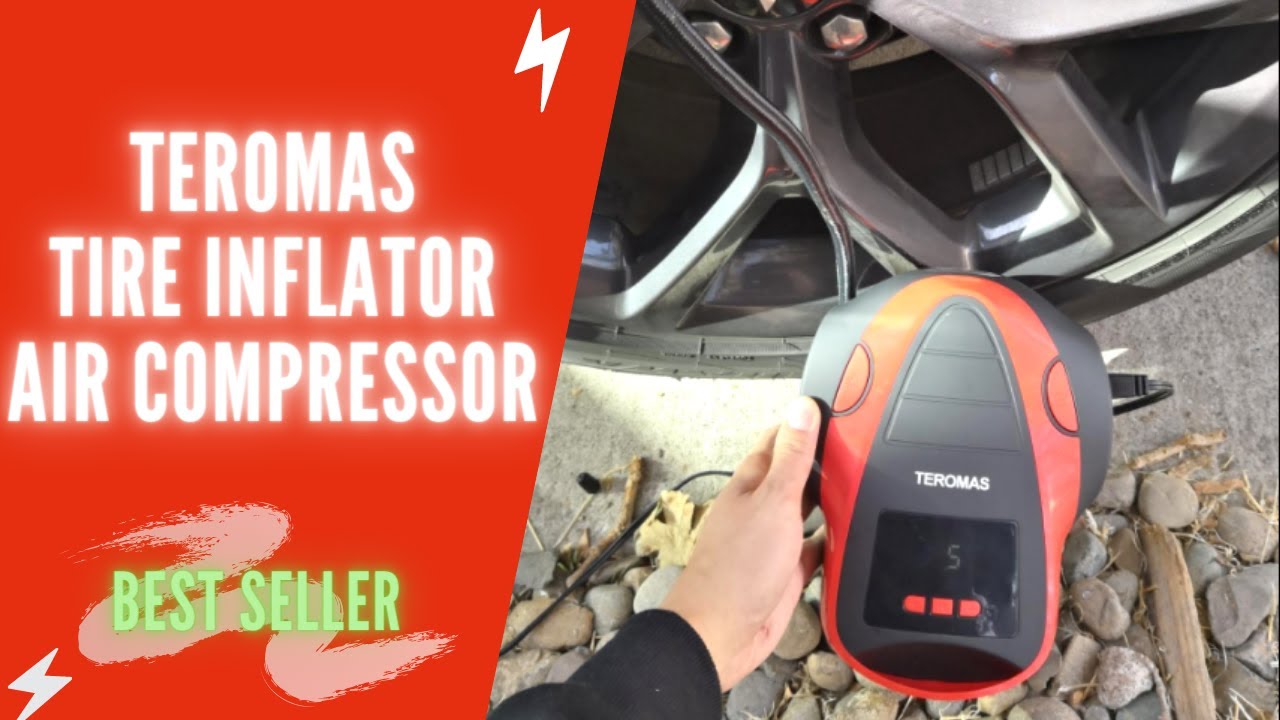 TEROMAS Tire Inflator Air Compressor Review | TEROMAS Portable Air Compressor Instructions