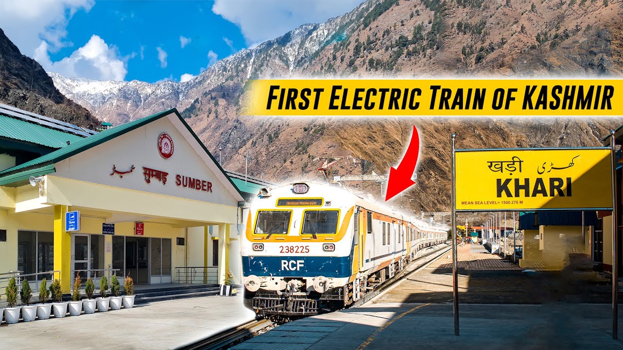 Thrilling Journey on India's Newest Route in Himalayas || Jammu to Kashmir Train Journey #usbrl