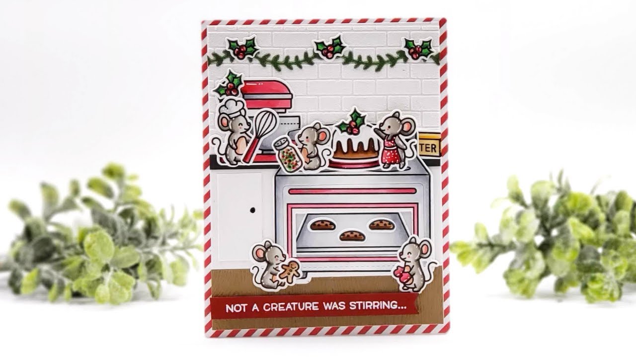 How To Use Distress Grit Paste to Add Texture | Lawn Fawn | A Creature Was Stirring