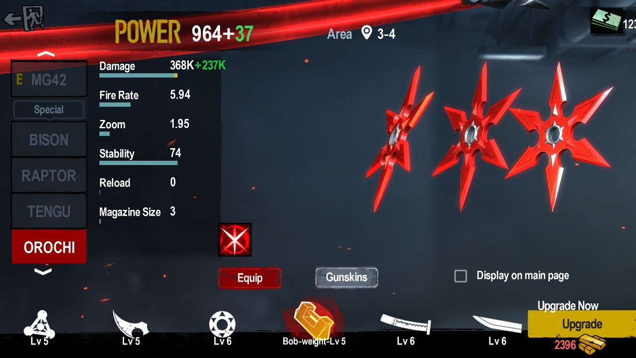 Zombie Frontier 4 OROCHI MAX LEVEL?