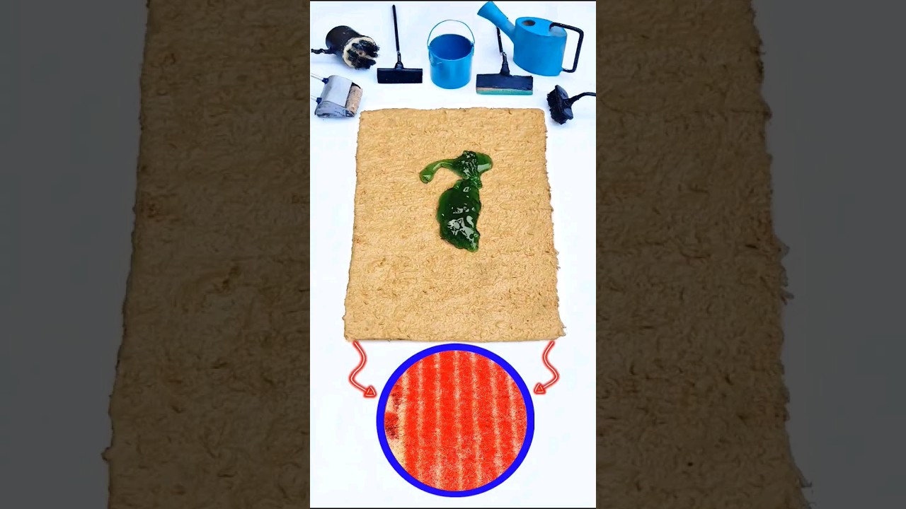 Miniature muddy rug carpet cleaning with mini tools satisfying relaxing video#miniaturecleaning