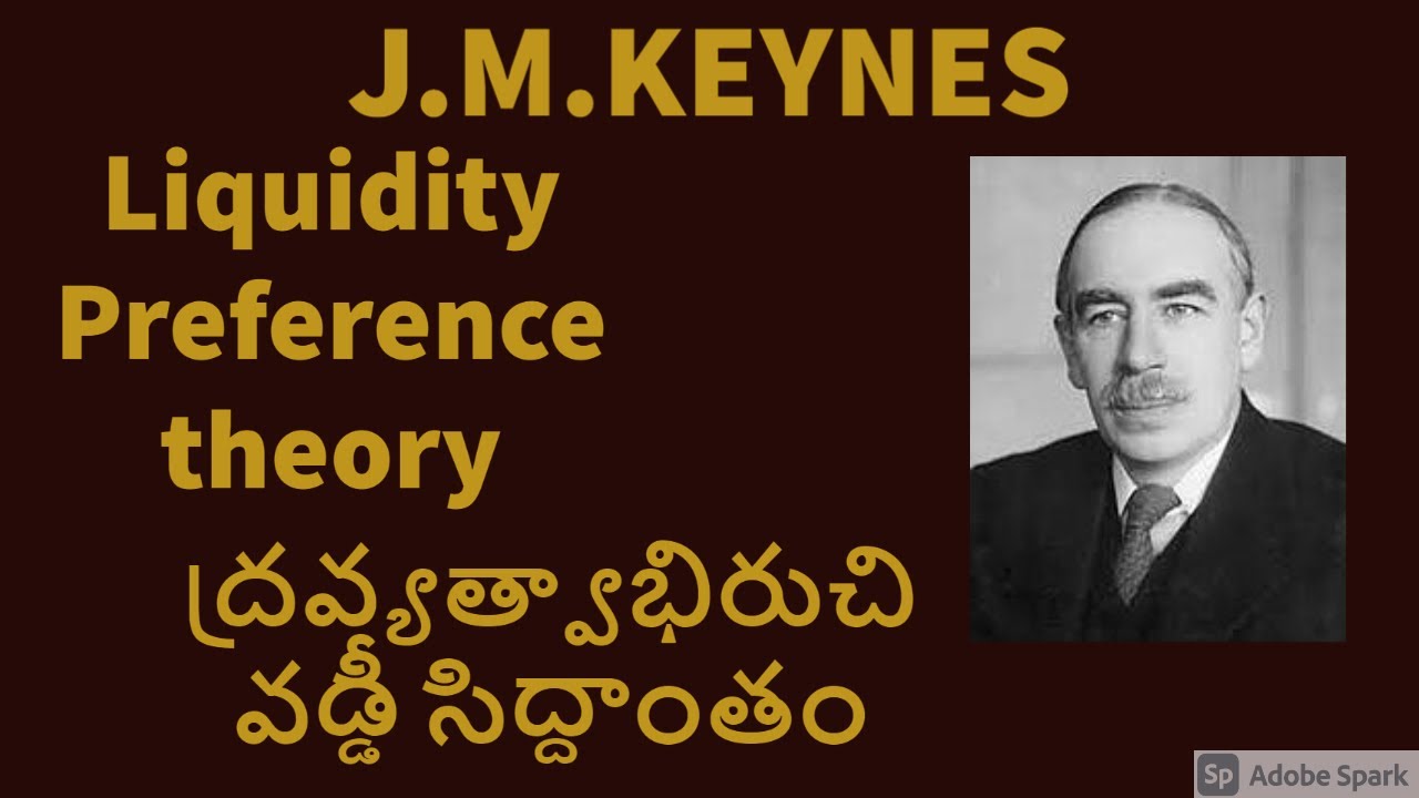 Keynes Liquidity Preference theory of interest-కీన్స్ ద్రవ్యత్వాభిరుచి వడ్డీ సిద్దాంతం