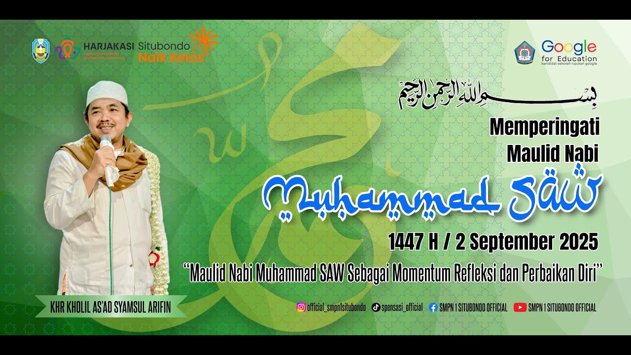 Live Stream Maulid Nabi MUHAMMAD S.A.W. OFFICIAL SMPN 1 SITUBONDO