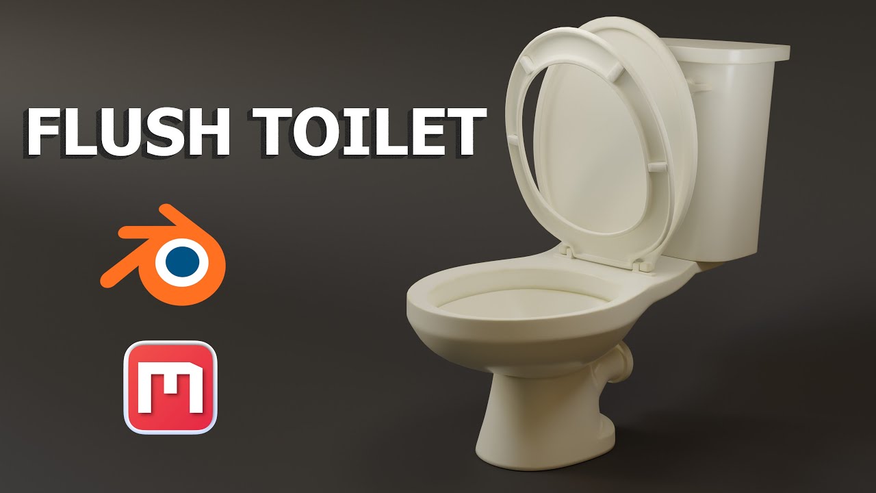 How to make a Flush Toilet in Blender