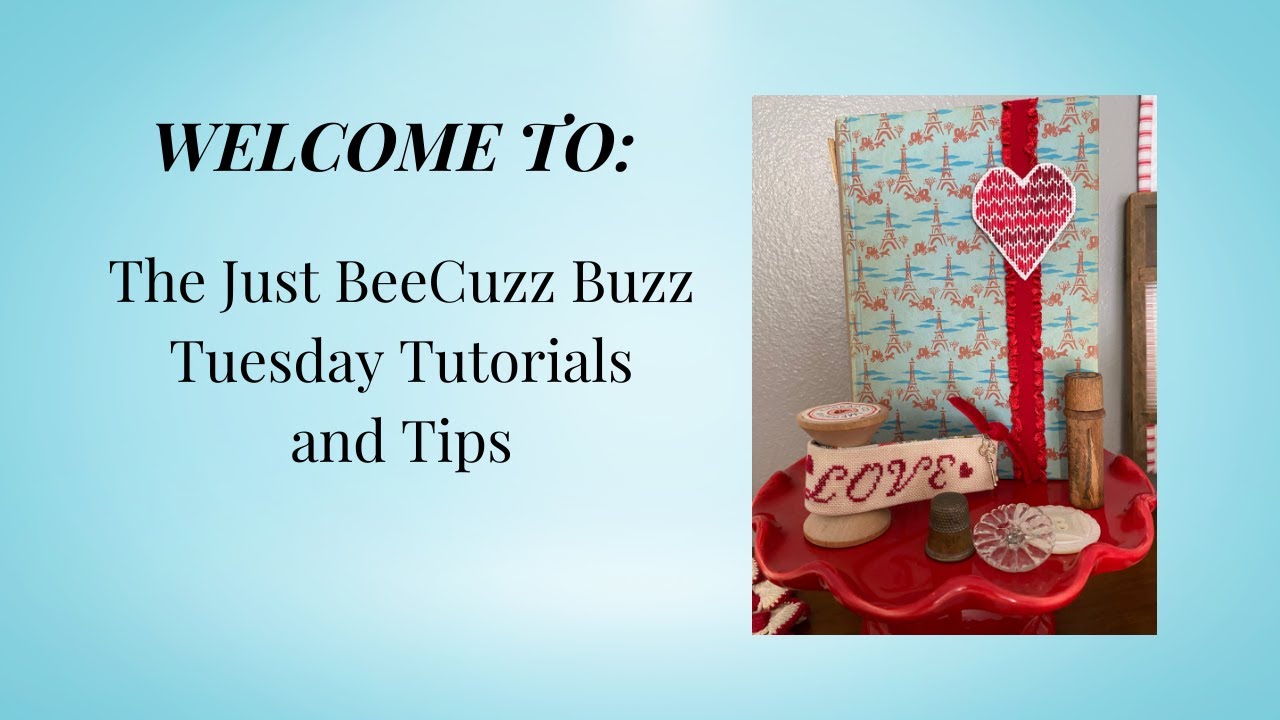 The Just BeeCuzz Buzz - Tuesday Tutorials and Tips: Perforated Heart Bookmark Band