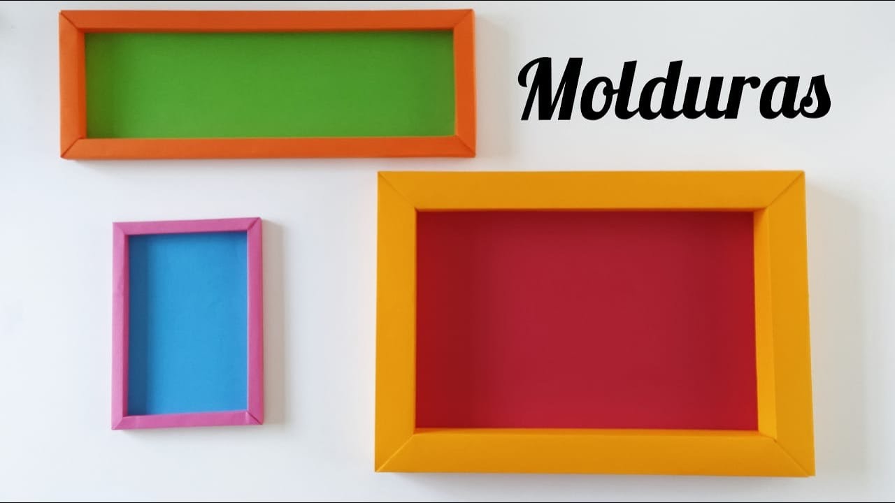 Como fazer uma moldura de papel A4 - How to make an origami frame