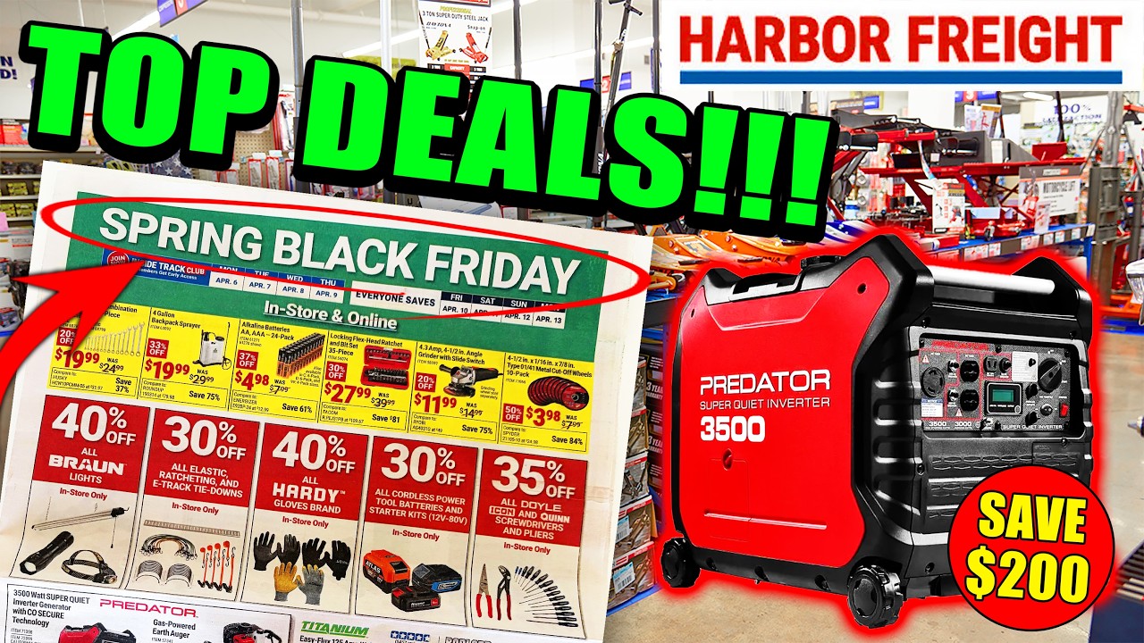 ТОП-25 выгодных предложений на инструменты Harbor Freight в рамках весенней распродажи &laquo;Черная пя...