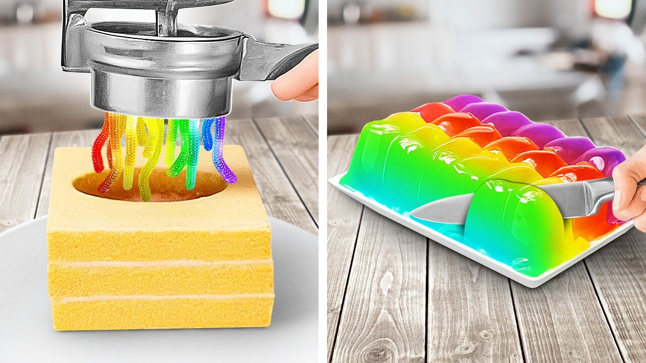 Rainbow Food Hacks And Easy Recipes & Crafts You Need To Try 🌈 🧑‍🍳